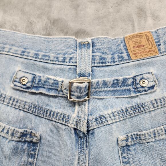 Vintage 90s Riders Skirt Womens 29 Floral Tiered Upcycled Repurposed Buckle Back - Picture 6 of 11